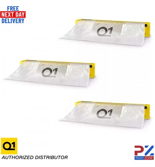 3X Q1 MASKING FILM SHEETING ROLL PREMIUM AUTOMOTIVE PAINT PROTECTON - 5M X 120M